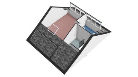 Plattegrond: de Hoef 74, Wageningen