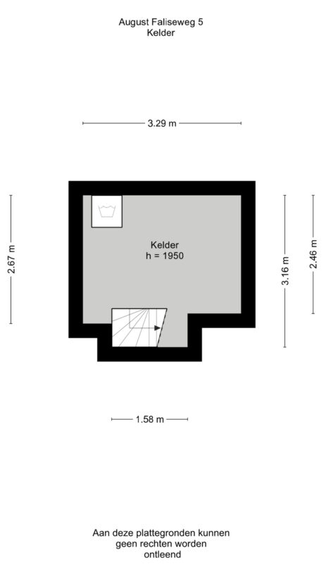 Plattegrond: August Faliseweg 5, Wageningen