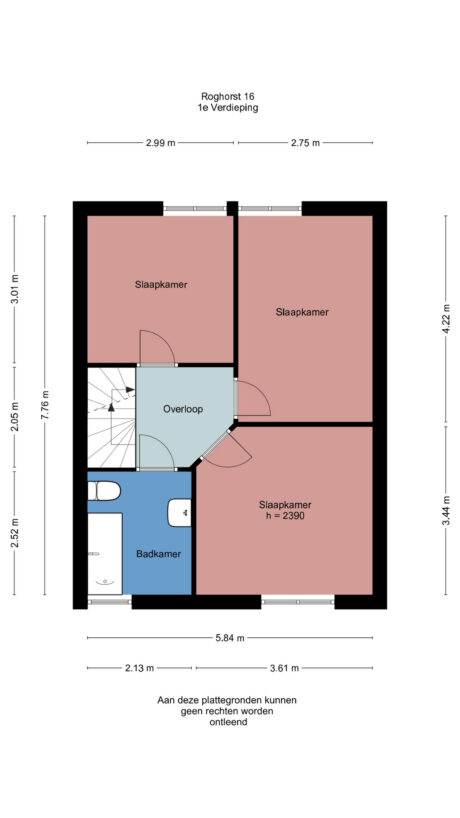Plattegrond: Roghorst 16, Wageningen