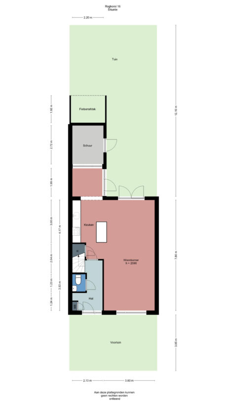 Plattegrond: Roghorst 16, Wageningen
