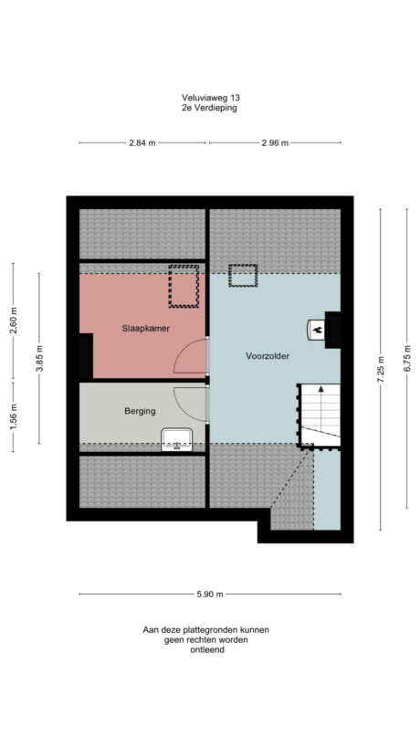 Plattegrond: Veluviaweg 13, Wageningen