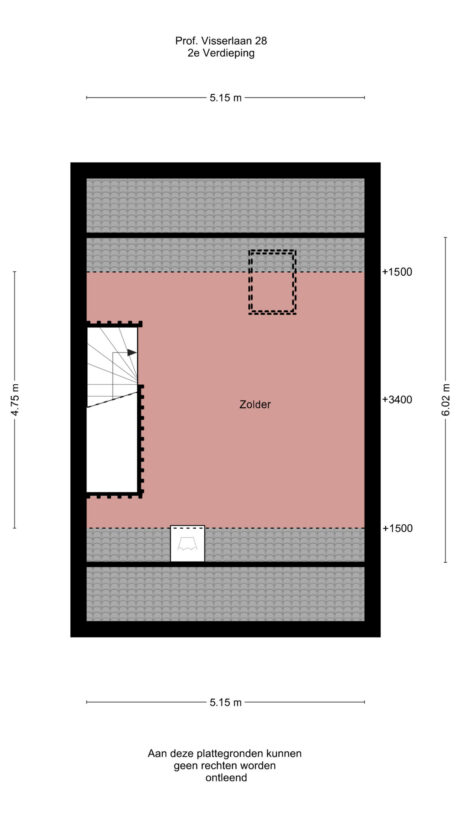 Plattegrond: Prof. Visserlaan 28, Wageningen