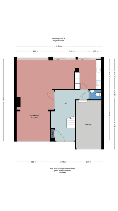 Plattegrond: Hermelijnlaan 3, Wageningen