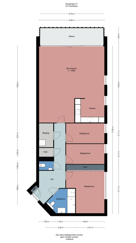 Plattegrond: Huszarlaan 31, Wageningen