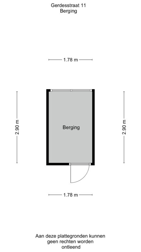 Plattegrond: Gerdesstraat 11, Wageningen