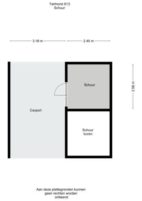 Plattegrond: Tarthorst 613, Wageningen