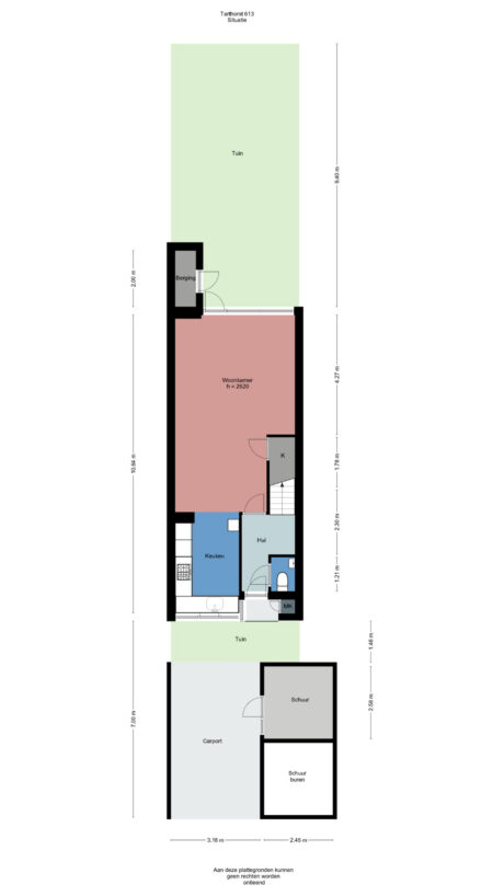Plattegrond: Tarthorst 613, Wageningen