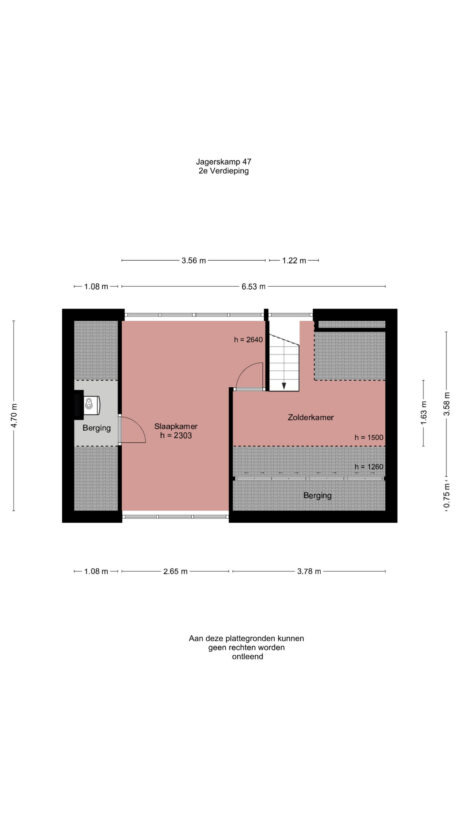 Plattegrond: Jagerskamp 47, Wageningen