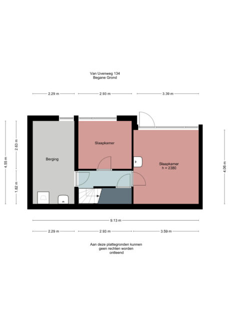 Plattegrond: Van Uvenweg 134, Wageningen