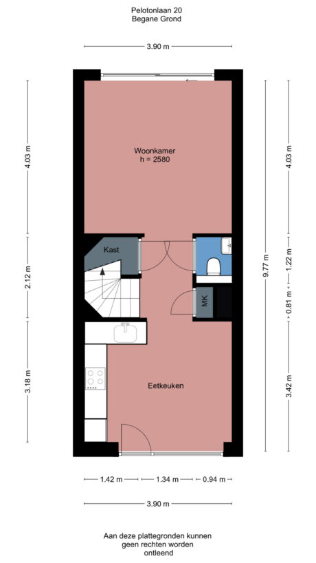 Plattegrond: Pelotonlaan 20, Ede