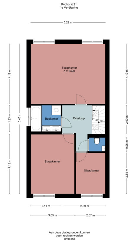 Plattegrond: Roghorst 21, Wageningen