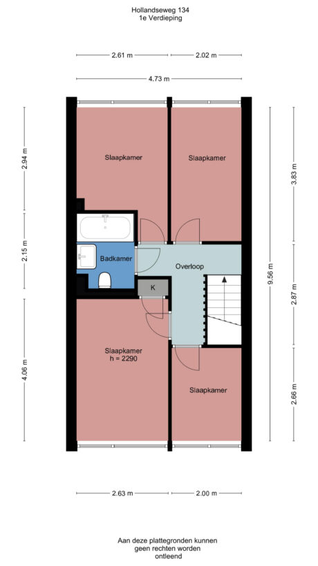 Plattegrond: Hollandseweg 134, Wageningen