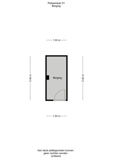 Plattegrond: Plataanlaan 51, Wageningen