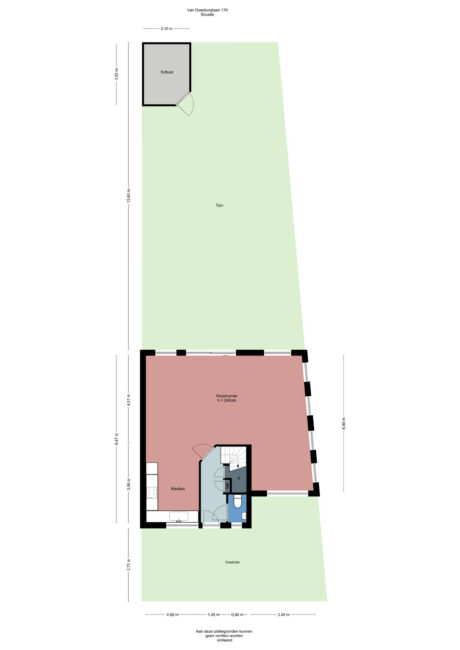 Plattegrond: Van Doesburglaan 176, Wageningen