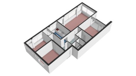 Plattegrond: Churchillweg 6C, Wageningen