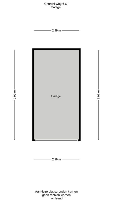 Plattegrond: Churchillweg 6C, Wageningen