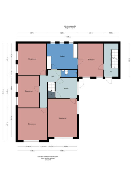 Plattegrond: Wilhelminaweg 24, Wageningen