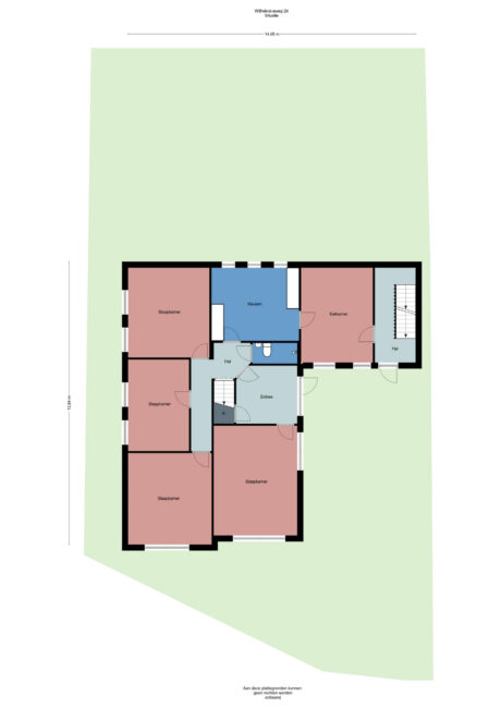 Plattegrond: Wilhelminaweg 24, Wageningen