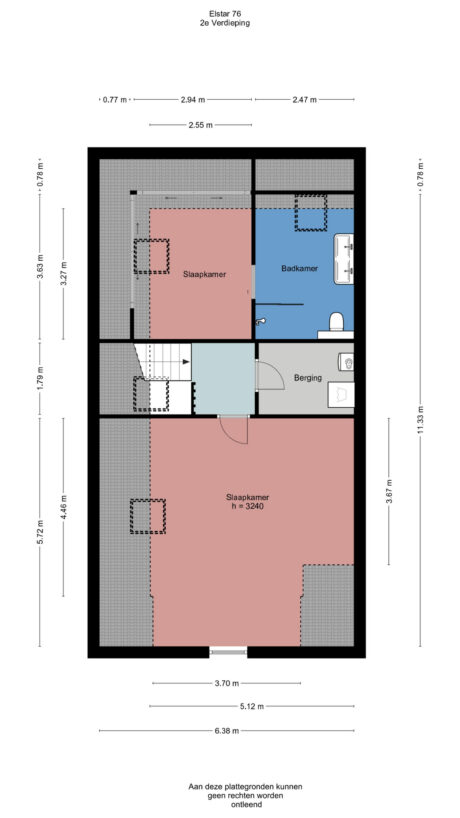 Plattegrond: Elstar 76, Wageningen
