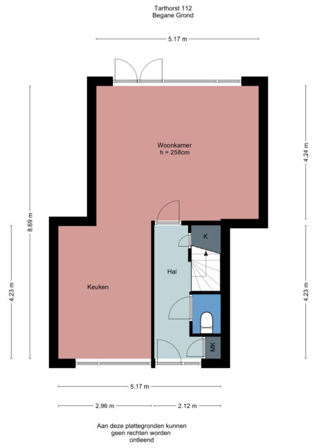 Plattegrond: Tarthorst 112, Wageningen