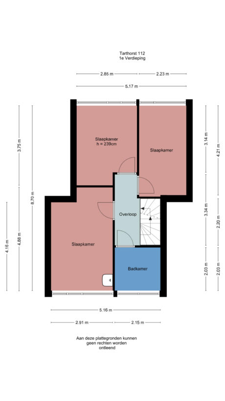 Plattegrond: Tarthorst 112, Wageningen