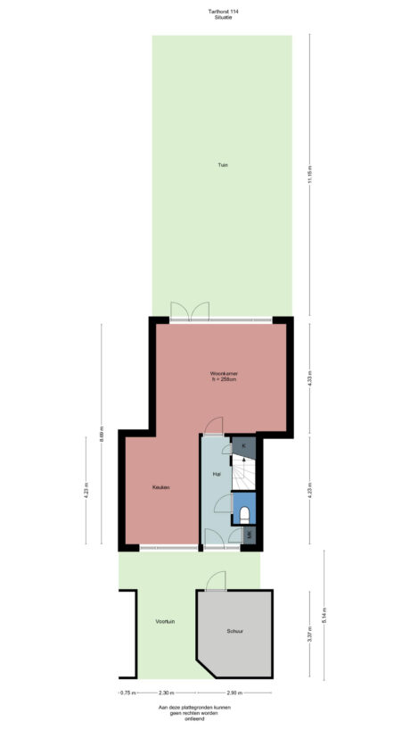 Plattegrond: Tarthorst 112, Wageningen