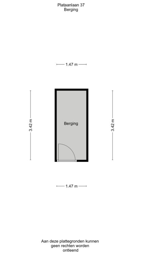 Plattegrond: Plataanlaan 37, Wageningen