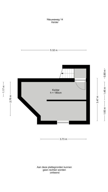 Plattegrond: Nieuweweg 14, Renkum