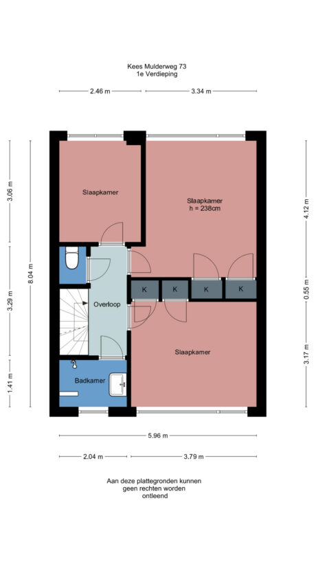 Plattegrond: Kees Mulderweg 71, Wageningen