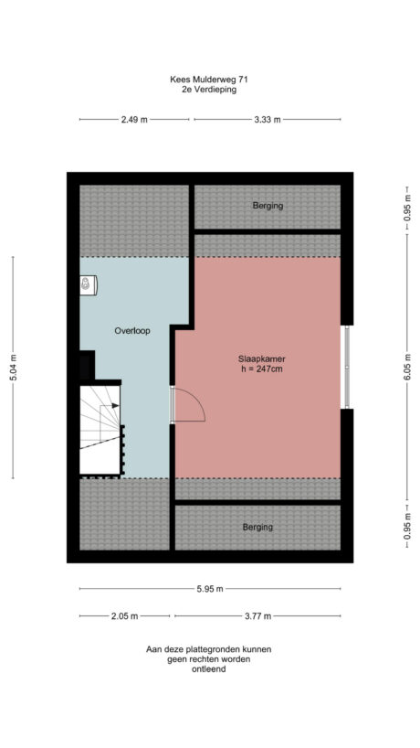 Plattegrond: Kees Mulderweg 71, Wageningen