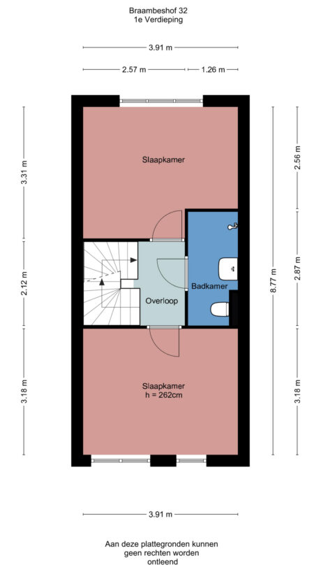 Plattegrond: Braambeshof 32, Ede