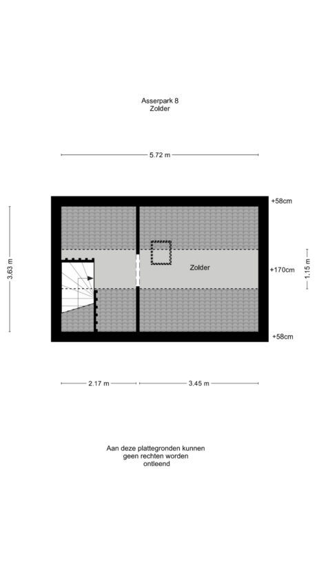 Plattegrond: Asserpark 8, Wageningen