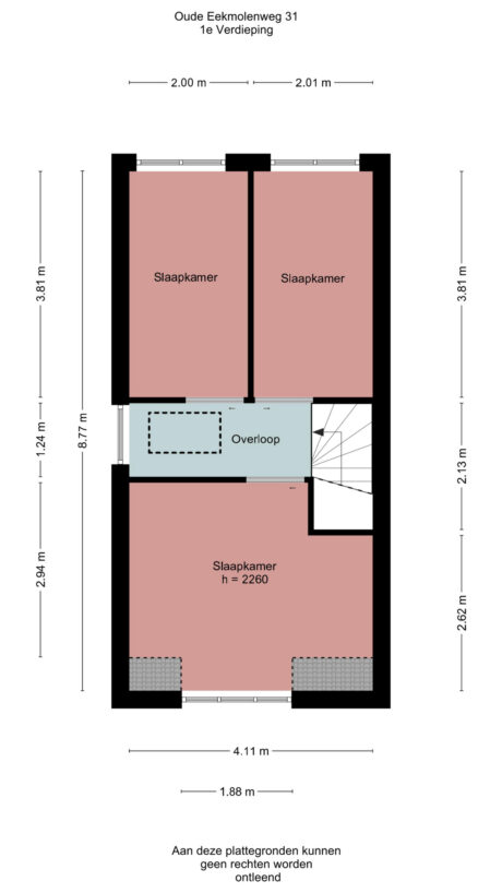 Plattegrond: Oude Eekmolenweg 31, Wageningen
