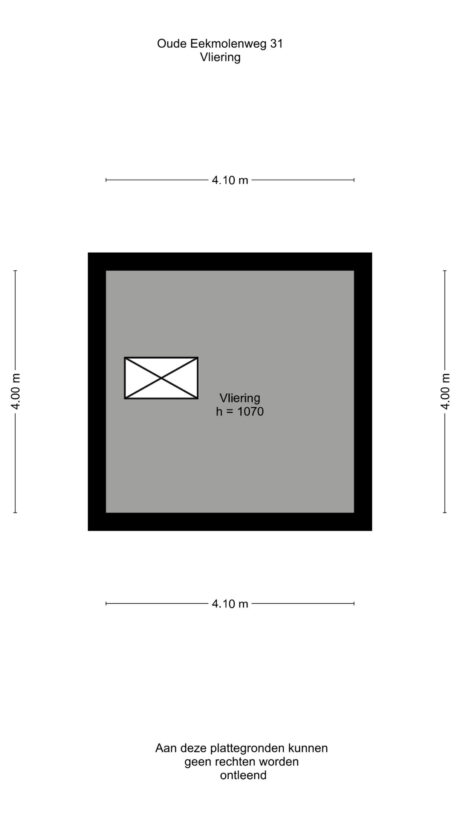 Plattegrond: Oude Eekmolenweg 31, Wageningen