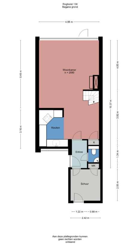 Plattegrond: Roghorst 136, Wageningen