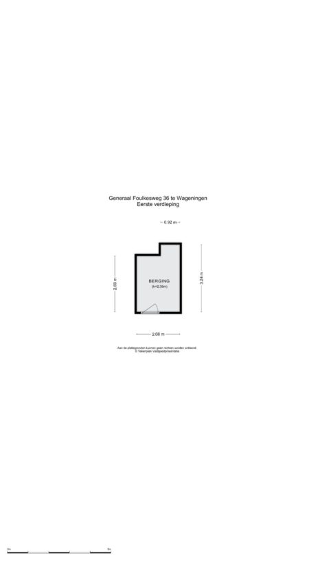 Plattegrond: Generaal Foulkesweg 36, Wageningen