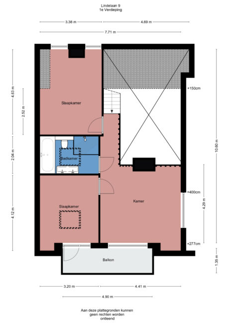 Plattegrond: Lindelaan 9, Renkum