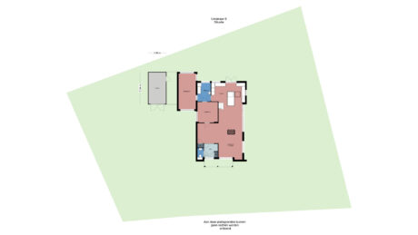 Plattegrond: Lindelaan 9, Renkum
