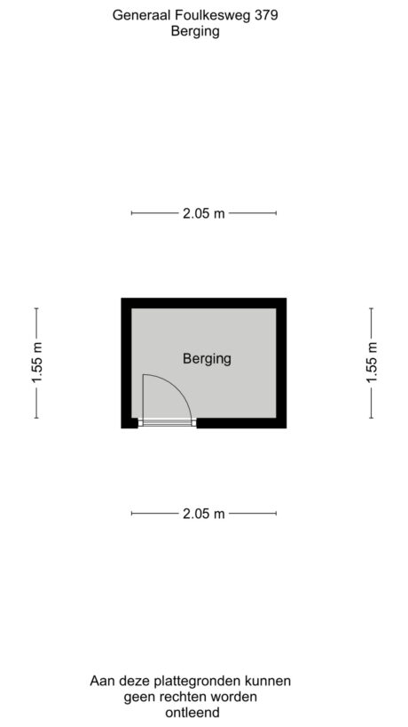 Plattegrond: Generaal Foulkesweg 379, Wageningen