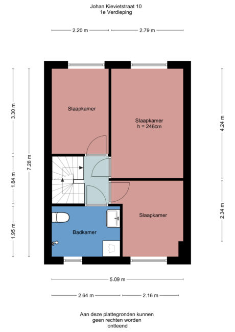 Plattegrond: Johan Kievietstraat 10, Wageningen