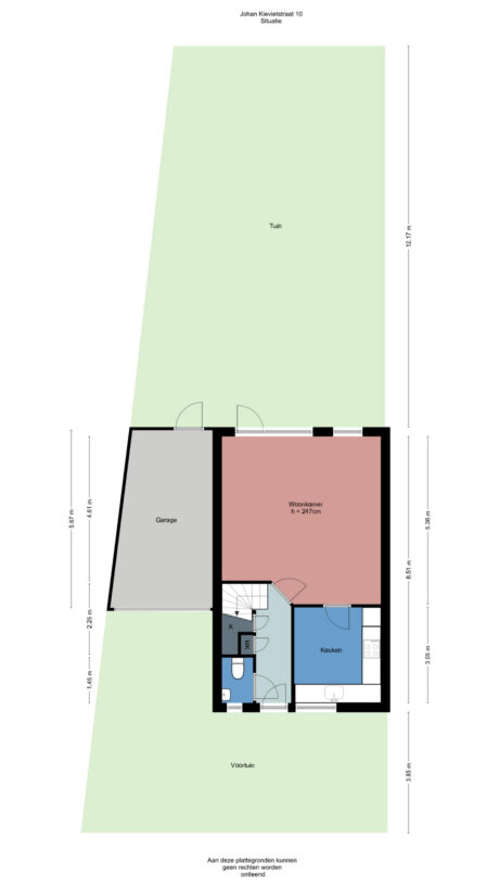 Plattegrond: Johan Kievietstraat 10, Wageningen