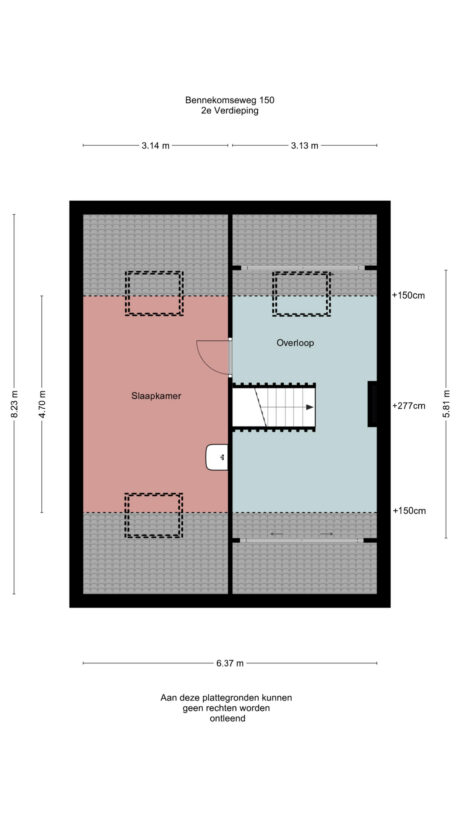 Plattegrond: Bennekomseweg 150, Wageningen