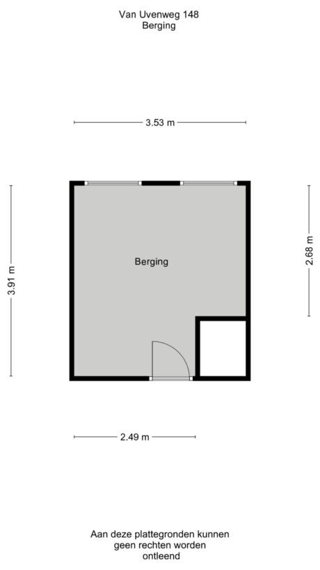 Plattegrond: Van Uvenweg 148, Wageningen