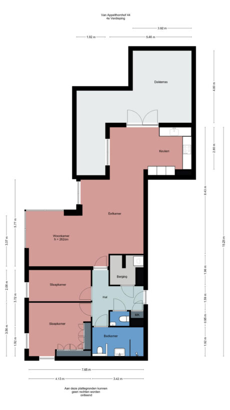 Plattegrond: Van Appelthornhof 44, Wageningen