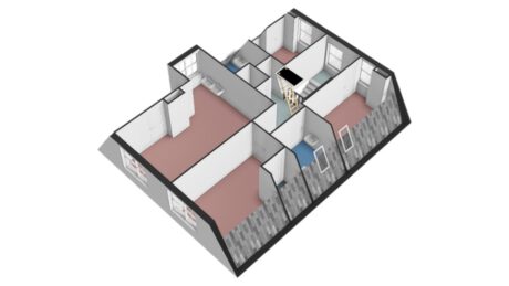 Plattegrond: Bergpad 1, Wageningen