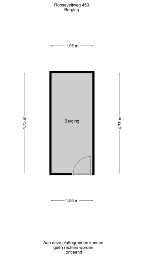 Plattegrond: Rooseveltweg 453, Wageningen