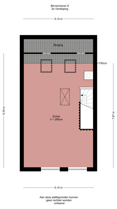 Plattegrond: Binnenhaven 9, Wageningen