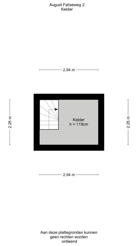 Plattegrond: August Faliseweg 2, Wageningen