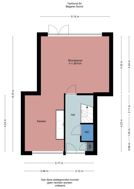 Plattegrond: Tarthorst 64, Wageningen