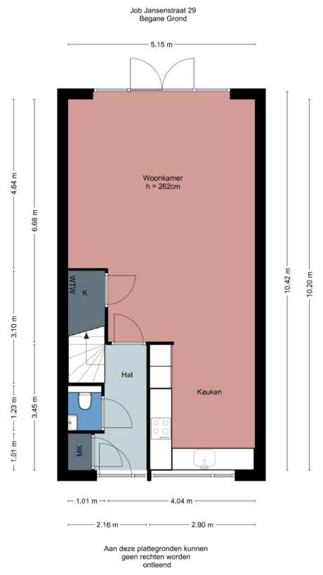 Plattegrond: Job Jansenstraat 29, Wageningen